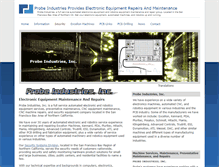 Tablet Screenshot of probeindustriesinc.com